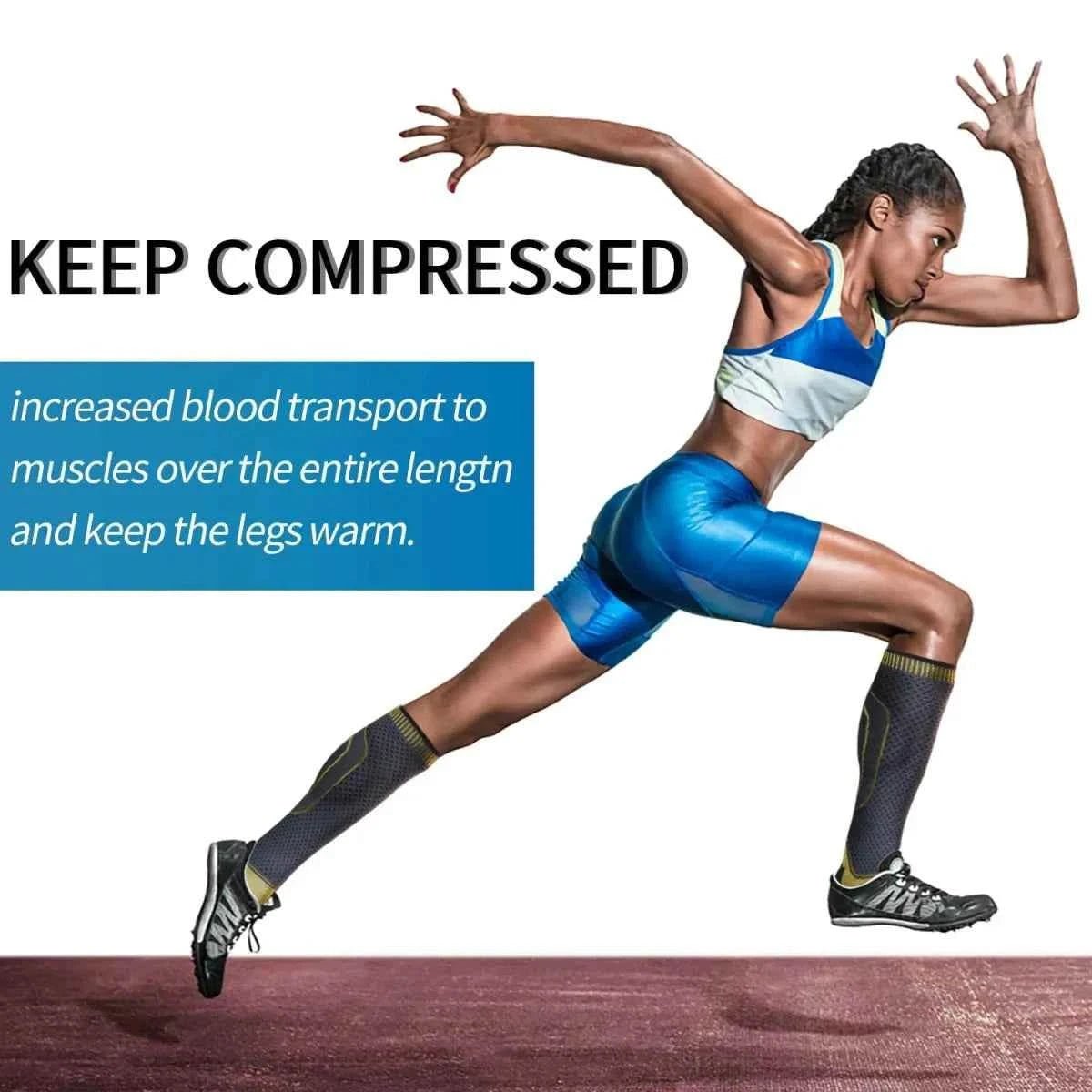 Premium Ankle Compression Sleeves Ankle Calf Compression Sleeve Copper-gold-Size M