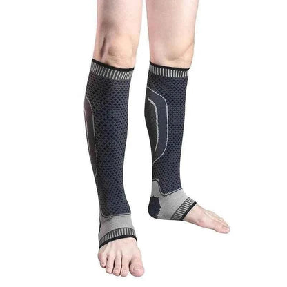 Premium Ankle Compression Sleeves Ankle Calf Compression Sleeve Copper-gray-Size M