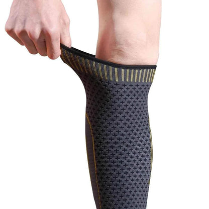 Premium Ankle Compression Sleeves Ankle Calf Compression Sleeve Copper-gold-Size M